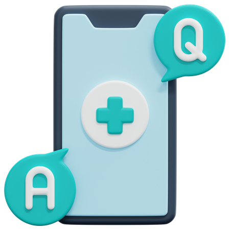 Online Healthcare Support  3D Icon