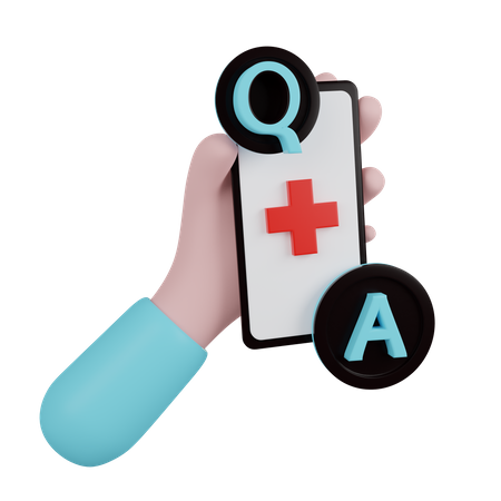 Online Healthcare Support  3D Icon