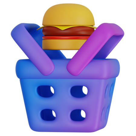 Online-Lebensmittellieferwagen  3D Icon