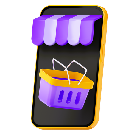 Online Market  3D Icon