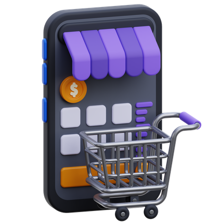 Online Marketplace  3D Icon