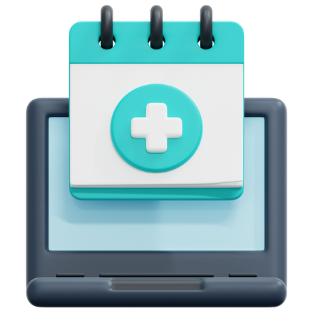 Online Medical Appointment  3D Icon