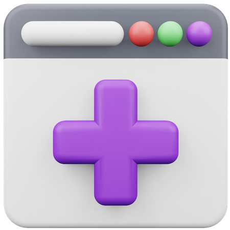 Medicina on-line  3D Icon