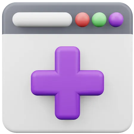 Medicina on-line  3D Icon