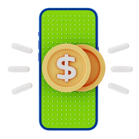 Online Money  3D Icon