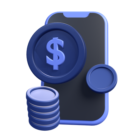 Online Money  3D Icon