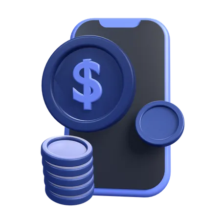 Online Money  3D Icon