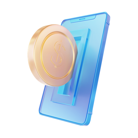 Online Money Deposit  3D Icon