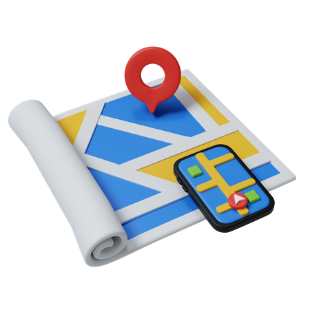 Online Navigation  3D Icon