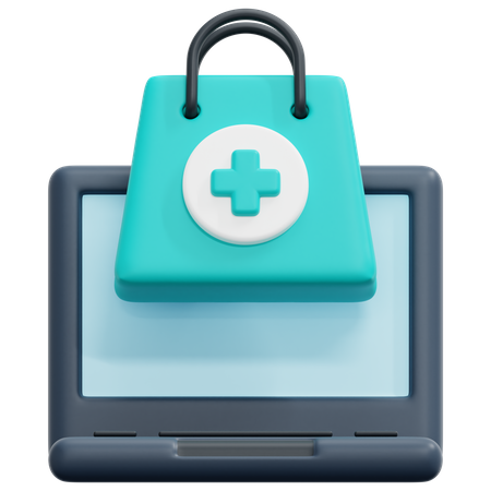 Online Pharmacy  3D Icon