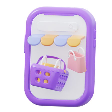 Online Shopping  3D Icon