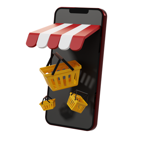 Online Shopping  3D Icon