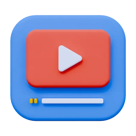 Online Video  3D Icon