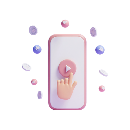 Online Video  3D Icon