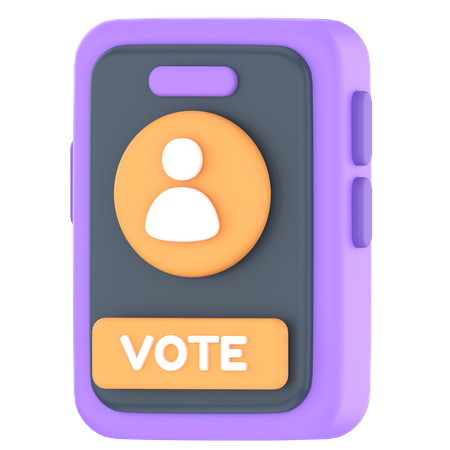 Online vote  3D Icon