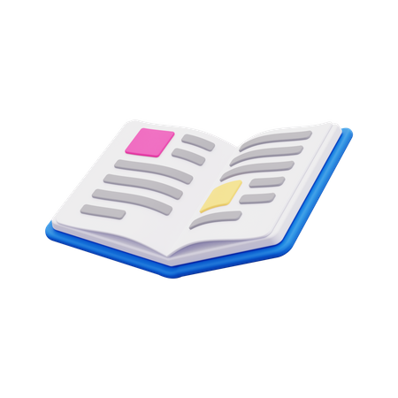 Open Book  3D Icon