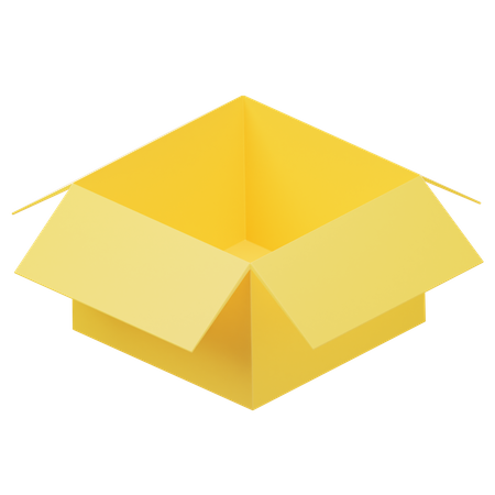 Open Box  3D Icon