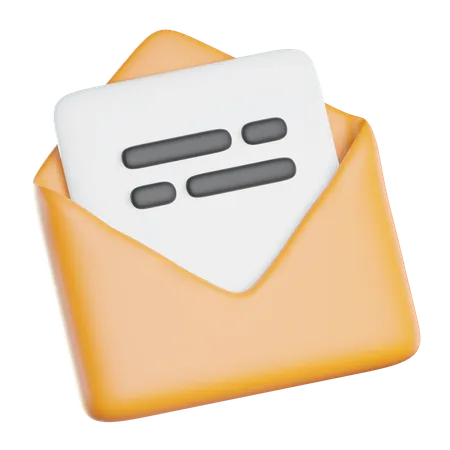 Open Envelope  3D Icon