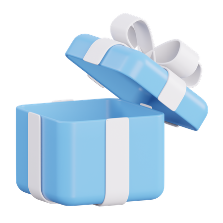 Open Gift Box  3D Icon