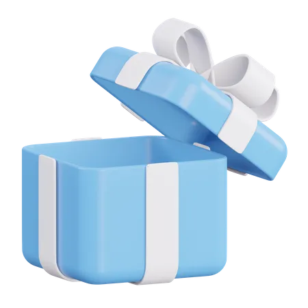 Open Gift Box  3D Icon