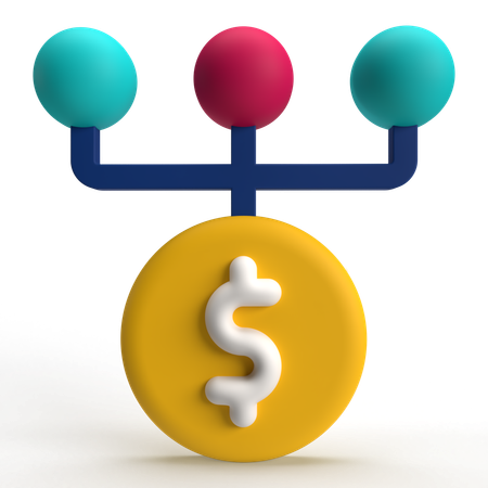 Dólar de optimización  3D Icon