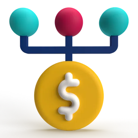 Dólar de optimización  3D Icon