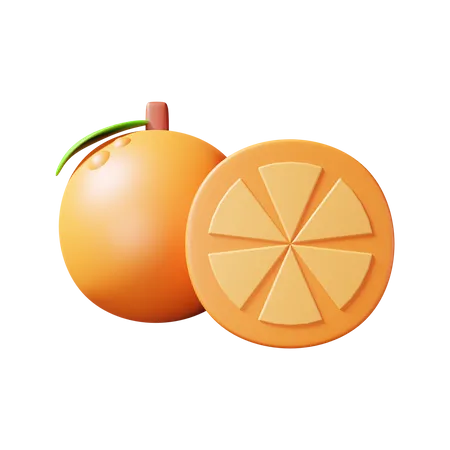 Orange  3D Illustration