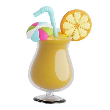 Orange Drink  3D Icon