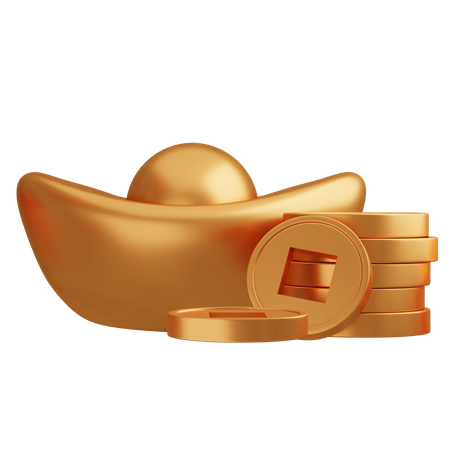 Oro chino  3D Icon