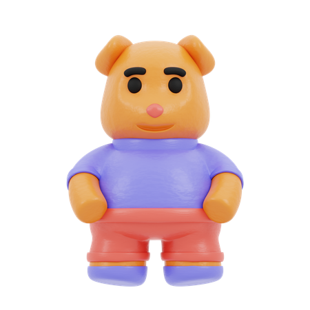 Juguete del oso de peluche  3D Icon