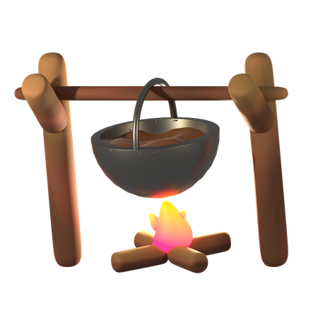 Outdoor Cooking  3D Icon