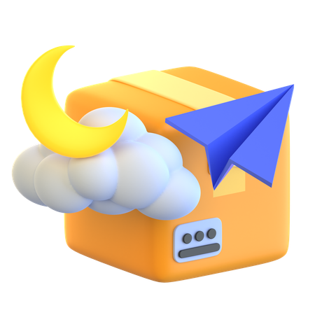 Overnight Delivery  3D Icon