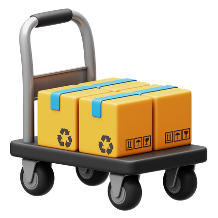 Package Dolly  3D Icon