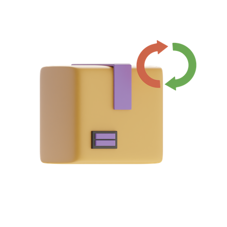 Package Return  3D Icon