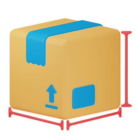 Package Size  3D Icon