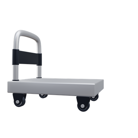 Package Trolley  3D Icon