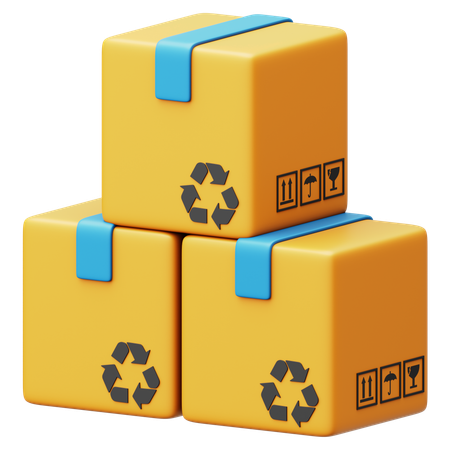 Packages  3D Icon