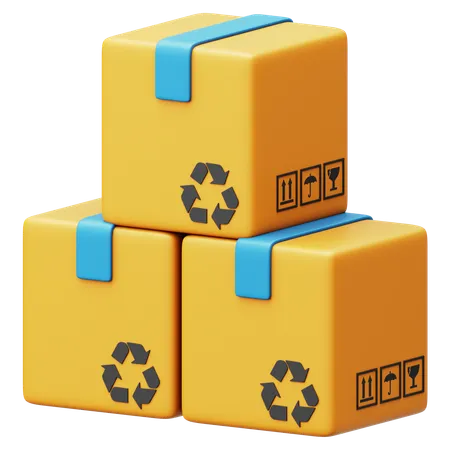 Packages  3D Icon