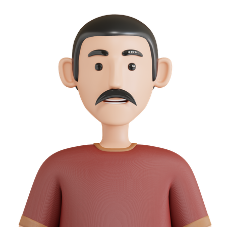 Avatar de padre  3D Icon