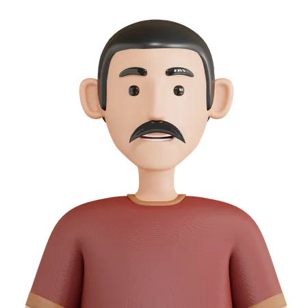 Avatar de padre  3D Icon