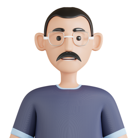 Avatar de padre  3D Icon