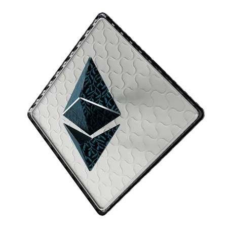 Padrões Franceses do Século 19 Ethereum  3D Illustration