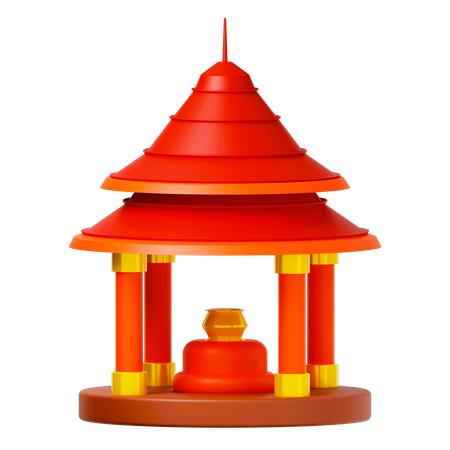 Pagode  3D Icon