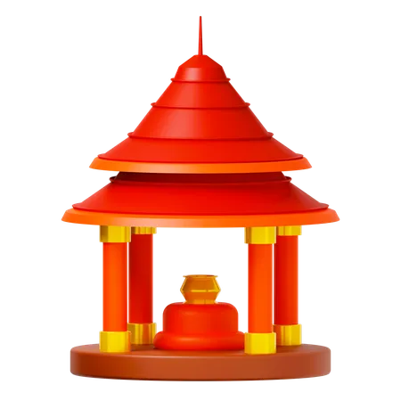 Pagode  3D Icon