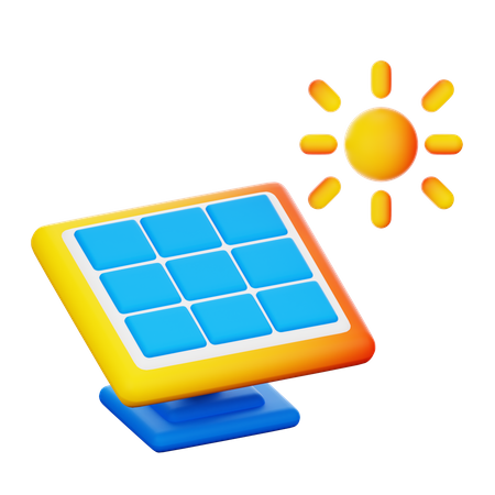 Painel solar  3D Icon