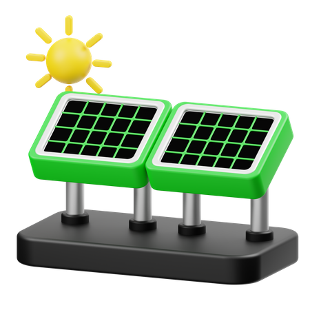 Painel solar  3D Icon