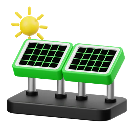 Painel solar  3D Icon