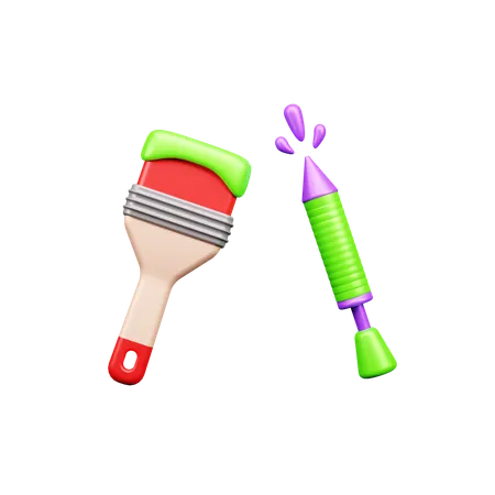 Paint Brush  3D Icon