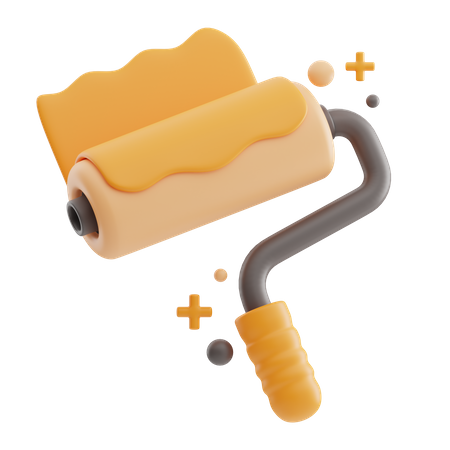 Paint Roller  3D Icon