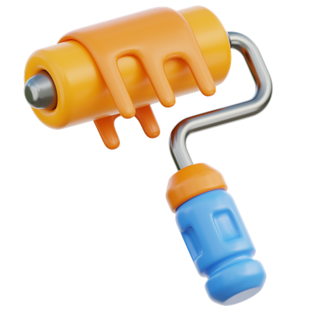 Paint Roller  3D Icon